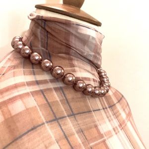 Charter Club oversized peal necklace